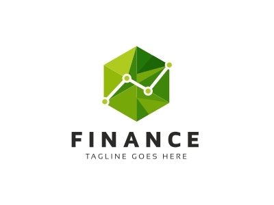 logo hình lục giác cho công ty tài chính