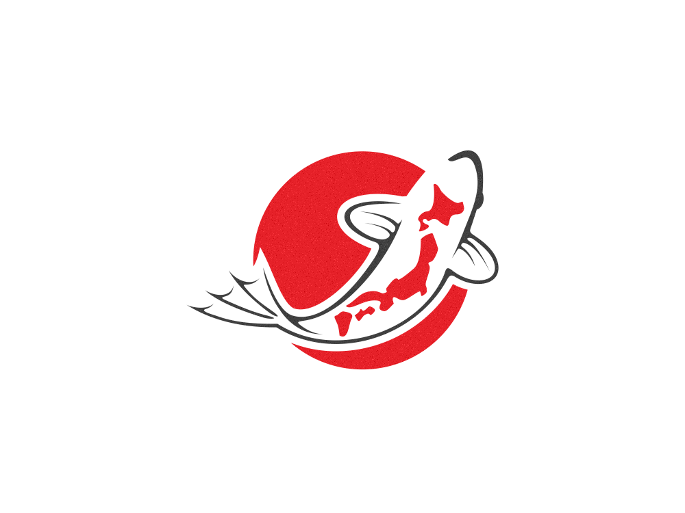 101 ý tưởng thiết kế logo cá Koi chép Nhật - Gudlogo